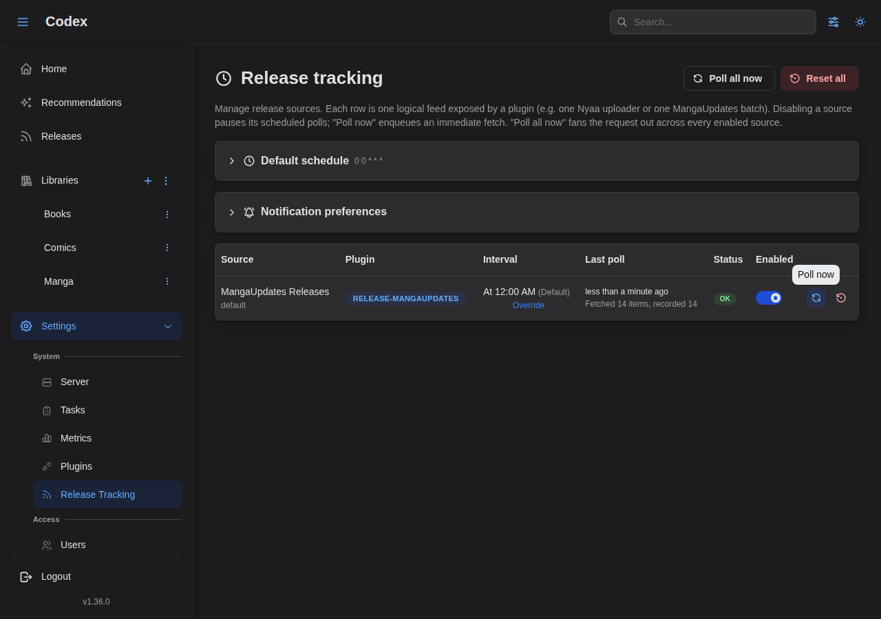 Settings After Poll